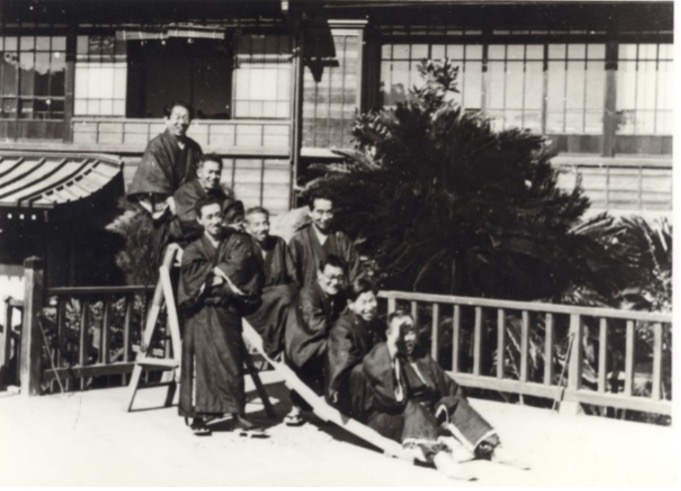 六潮会会員と 昭和7年(1932) 熱海古屋旅館にて